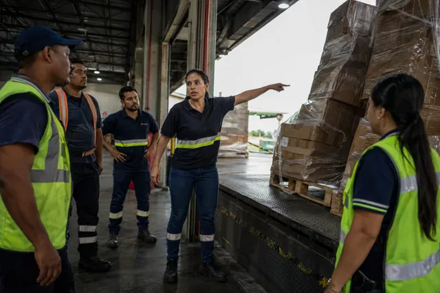 Worker speaks up to point out an unsafe condition.