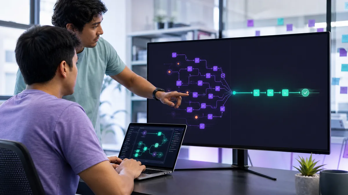Desarrolladores comparan un flujo fragmentado con una gestión de dependencias rápida y reproducible.